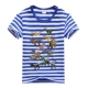 Quần áo khủng long cho trẻ em Tyrannosaurus Rex Áo thun cotton ngắn tay Một lớp lớn trẻ em mới chạm đáy áo quần khủng long - Áo thun thời trang cho bé