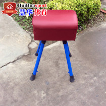 Athletics Gymnastics with a helping run and a high jump in the small mid-size goat goat jumping horse class