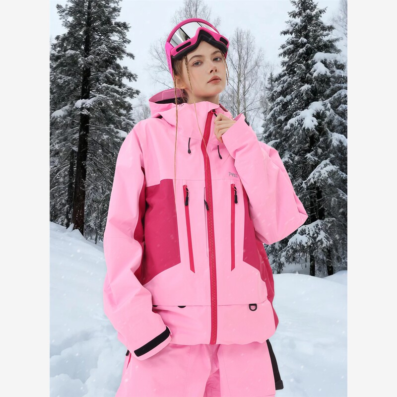 In Stock 25/26 New Model Pomt 3L Hard Shell Professional Ski Suit for Men and Women, Winter All-Round Waterproof Bib Snow Pants