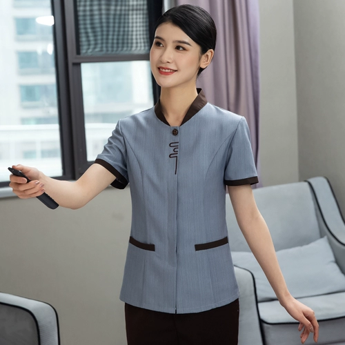 Комнатный летний комплект для отеля для работы, короткий рукав, делается под заказ