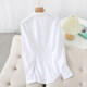 White shirt women's new spring design niche Korean version Oxford top versatile temperament slimming cotton shirt