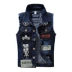 Tang cool nam phiên bản Hàn Quốc của vest denim tự trồng cá tính kích thước lớn denim vest nam vá vest denim vest - Dệt kim Vest áo vest khoác nam Dệt kim Vest