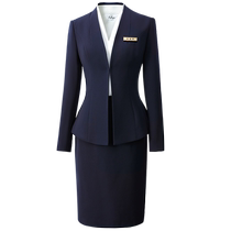 Professional suit for women spring and autumn suit formal wear temperament goddess style front desk hotel workwear customer service sales department work clothes