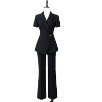Suit suit womens summer wear 2024 new thin section high-end professional temperament work formal wear black suit work clothes