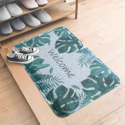 Foot mat doormat entry door Household door entrance entrance floor mat silk ring mat can be cut, leave-in, non-slip carpet