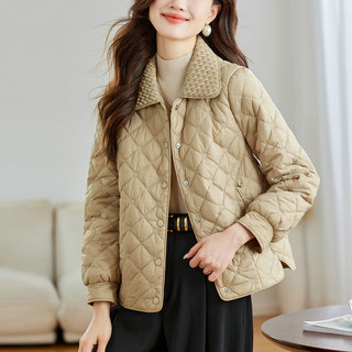 Quilted Early Winter Jacket 2025 New Autumn and Winter Lightweight Chanel-Style Fashionable Lapel Lightweight Cotton Coat, Stylish and Super Pretty
