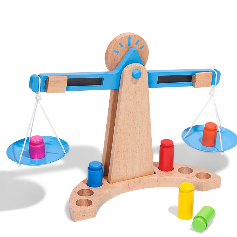 Children's Math Balance Scale Teaching Aids for Kindergarten Primary School Students First Grade Balance Scale Family Interactive Educational Toys
