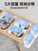Pure Solid Wood Kidsren's Multi-Functional Large Particle Building Block Table Educational Assembly Game Table 3 to 6 Year Old Baby Toy Table