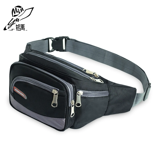 Универсальная вместительная и большая поясная сумка подходит для мужчин и женщин, водонепроницаемый износостойкий спортивный мобильный телефон для отдыха, бумажник, ткань оксфорд