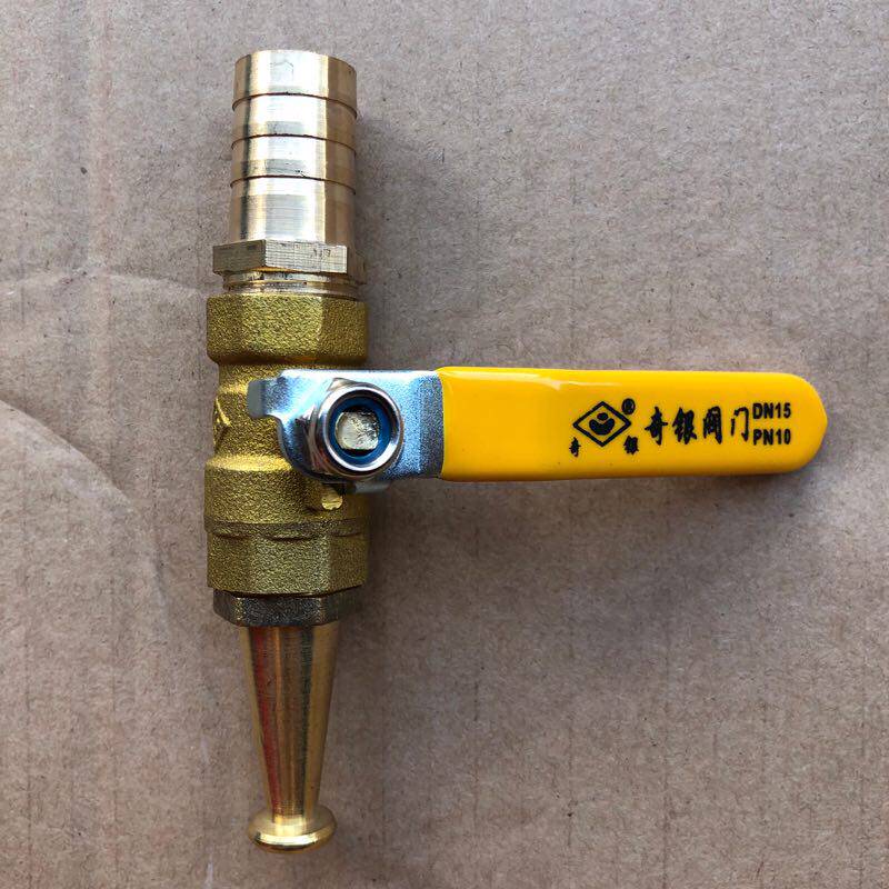 Reel outlet valve 15 copper gun head fire self-rescue hose reel accessories outlet copper valve fire