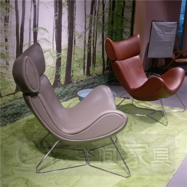 Bắc Âu giản dị thiết kế phòng chờ ghế Imola ghế thời trang thường hình sừng góc FRP đồ nội thất tùy chỉnh ghế sofa gỗ