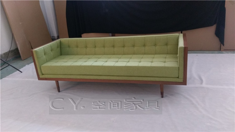 Bắc âu cổ điển sofa thiết kế đồ nội thất sofa hộp khách sạn phòng khách thương mại vải da đa chỗ ngồi sofa