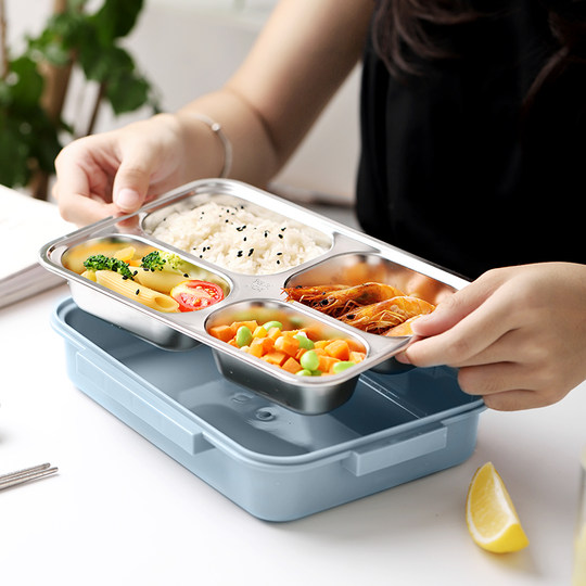 Primary school lunch box, lunch box, men’s canteen, large capacity, special children, office workers, lunch box, insulation 304 stainless steel
