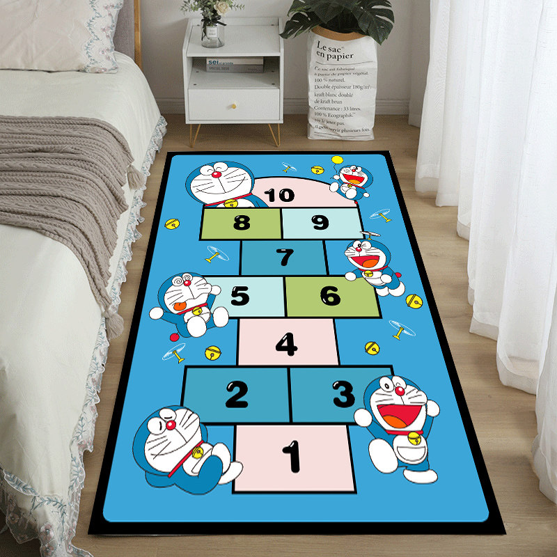 Cute cartoon children's carpet boy bedroom room full of bedside blanket custom tatami rectangular crawling mat