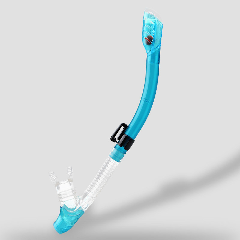 Transparent silicone automatic anti-choking water Learning swimming Water Sports Park Snorkeling water Adult full dry drinking straw