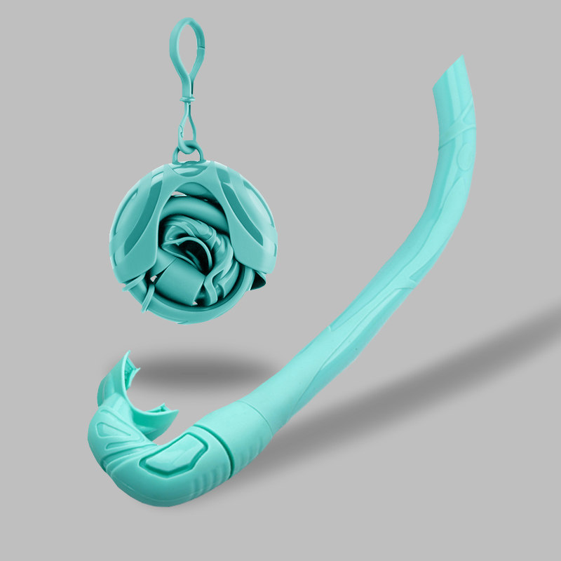 Swimming Training Snorkel Diving Ventilation Freestyle Respirator Folding Silicone Hose Scuba Diving Equipment