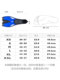Free diving mid-length flippers for adults with heel swimming training snorkeling equipment deep diving assist fins duck flippers