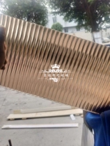 Changhong embossed art glass sample stained glass mirror template special link before contact customer service