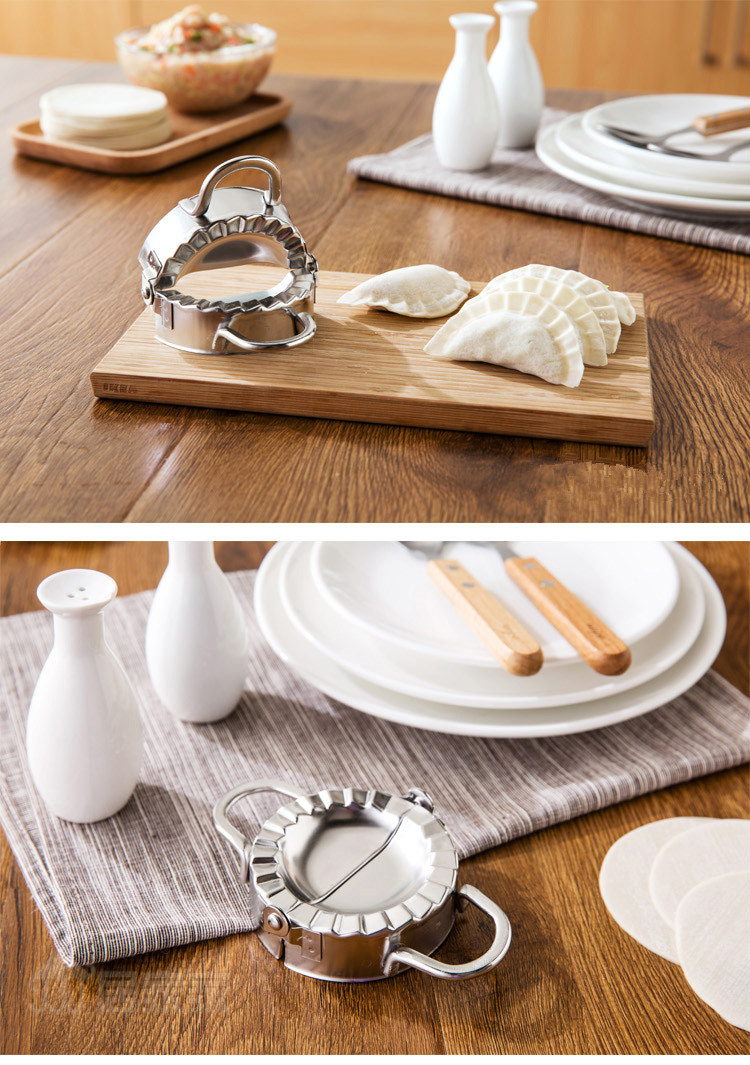 304 bánh bao inox nhân tạo bánh bao lớn khuôn bánh bao với clip cắt bánh bao khuôn - Tự làm khuôn nướng khuôn bánh kẹp