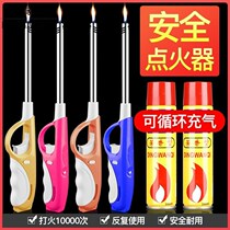 Electronic ignitor gas cooker natural gas upgrade kitchen lengthened handle long mouth lighter clear fire ignition gun