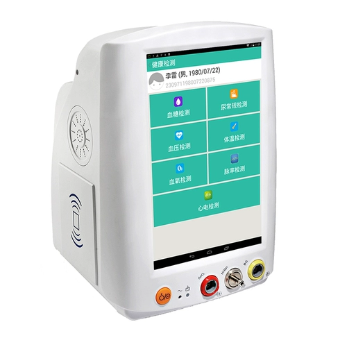 Домашний монитор Homanang PC-600 измеренный кровяный давление температура кислорода в крови, дыхательная частота сердечных сокращений 12