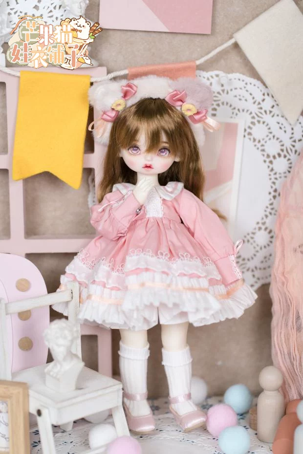 [Манго Кэт] -Кейк Барiel-BJD46 точек MDD Медведь Девочка Кролик Милый Модель Платье