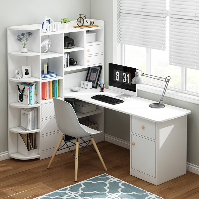 Children Desk Bookshelves Integrated Table Group Full Household Desktop Computer Desk Bedroom Students Study Table Simple Little Table