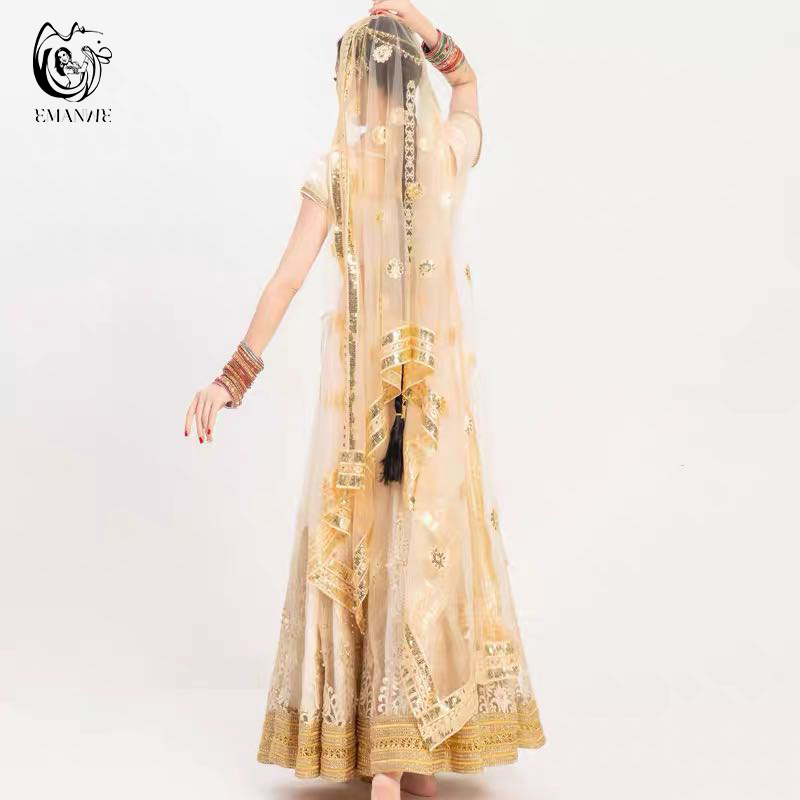 Indian Saree Veil Mesh Embroidery Exotic Style Western Princess Photo Shoot Veil Ethnic Characteristics Photography