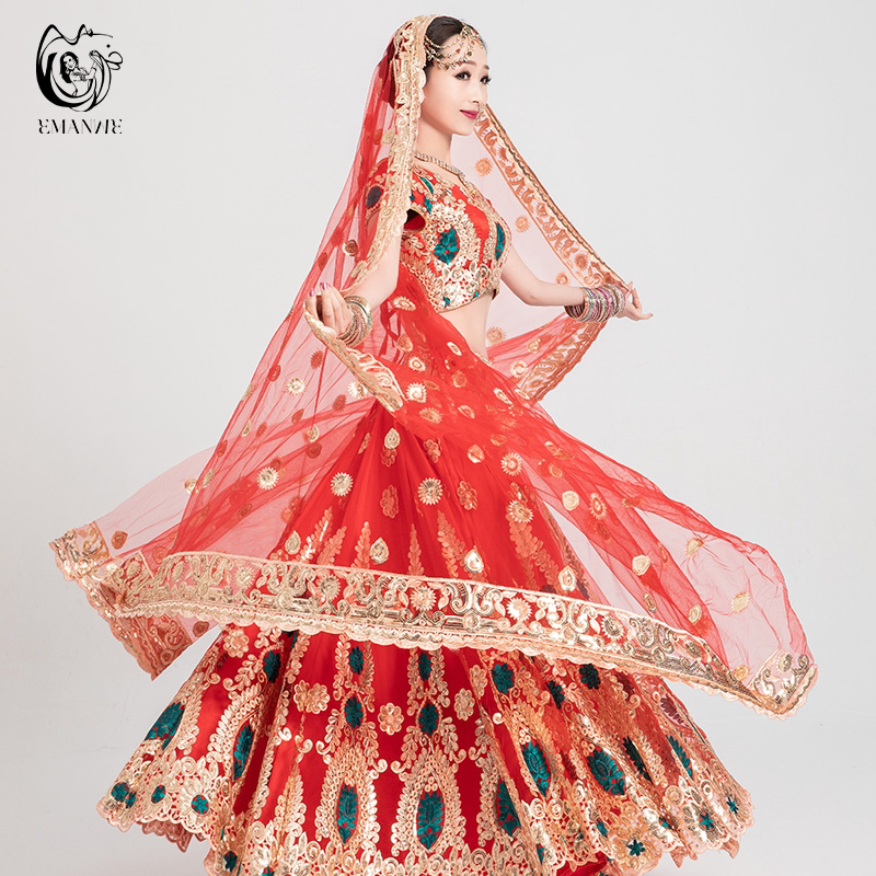Indian Katark Bollywood Lehenga Clothing Women's Saree Dress Wedding Dress Photo Shoot Performance Photography Indian and Pakistani Style