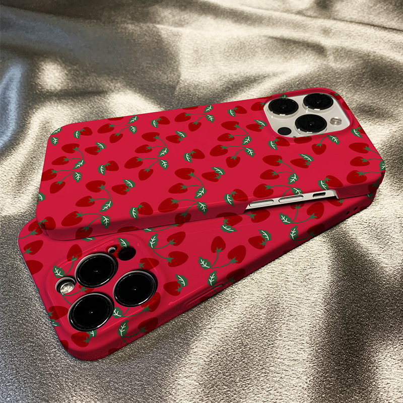 Korean Style Girl Ins Strawberry Case for iPhone 17, New Model for Apple 17 Pro Max, 17 Pro for Women, 16 Pro Max Niche Design, 16 Pro with a Premium Feel, 16 Full Coverage, 15 Shockproof, 14/13 Soft Case Korean Style Girl Ins Strawberry Case for iPhone 17, New Model for Apple 17 Pro Max, 17 Pro for Women, 16 Pro Max Niche Design, 16 Pro with a Premium Feel, 16 Full Coverage, 15 Shockproof, 14/13 Soft Case