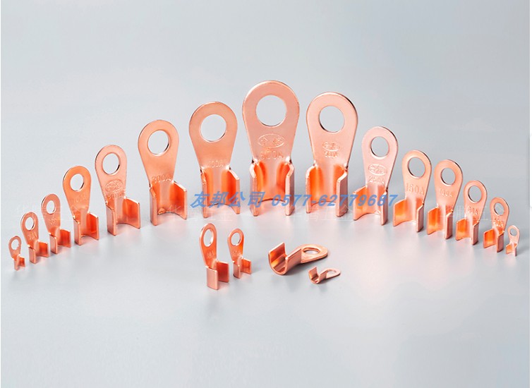 OT open nose 20A Class B copper copper connector round wire ear terminal