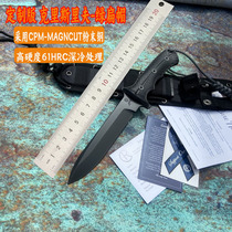 Custom version for export US Chris Rive Pacific Green flat hat Outdoor straight knife with portable anti-body knife