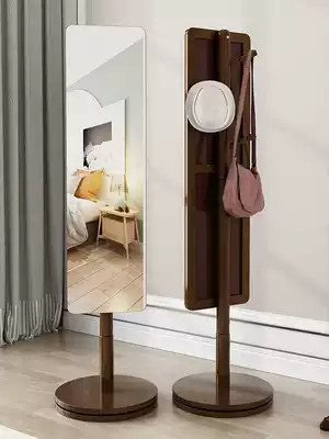 Full-length mirror hanger one-piece household full-length mirror floor-standing mirror solid wood full-length mirror girl full-length mirror ins wind