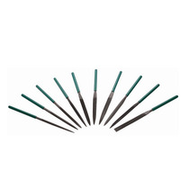 Shida hardware tools 10-piece set of double-grain fine-tooth round Rod Shijin file knife steel file set combination contusion knife 03803