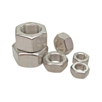 316L stainless steel fine tooth nut hexagonal fine wire nut M8M10*1M12M14M16M18M20M24*1 5
