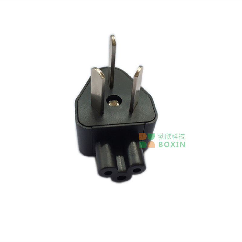 National standard three flat feet to plum blossom tail plug conversion adapter power plum blossom notebook computer power adapter