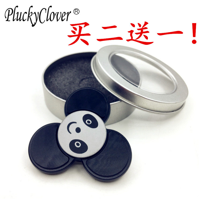 Children's Day birthday gift upgraded version of panda fidget spinner decompression artifact stalls hot selling small toy gifts