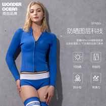 Professional wetsuit 2mm winter long sleeve shorts zipper top warm 2021 scuba diving snorkeling split wetsuit