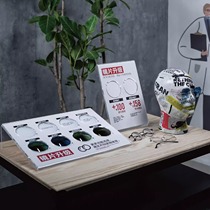 Acrylic discoloration lenses Display Glasses Store Progressive Lens containing box Display Props lens Props Show Shelf