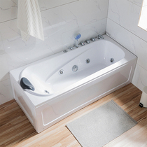 Acrylic small household single massage bathtub independent rectangular adult thermostatic heating Net red bathtub