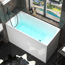 Japanese small apartment deepened bathtub acrylic independent adult home Net red tub mini sitting bubble