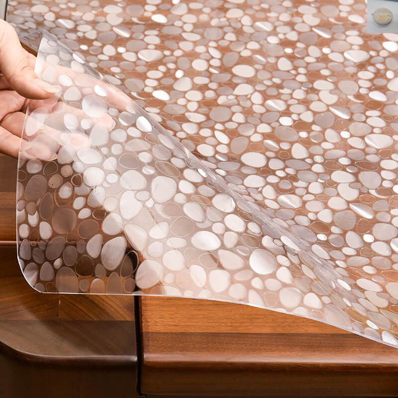 Rectangular crystal plate pvc tabletop soft glass tabletop soft glass tablecloth waterproof anti-oil and anti-washing transparent soft plastic