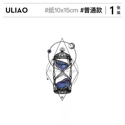 ULIAO Happy hourglass Tattoo Sticker Waterproof female long-lasting sexy flower arm tattoo Sticker Color thigh clavicle