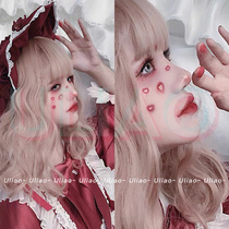 ULIAO Blood Mark Love Sweetheart girl Halloween Makeup and Waterproof Persistent Face in Tattoo Stickers