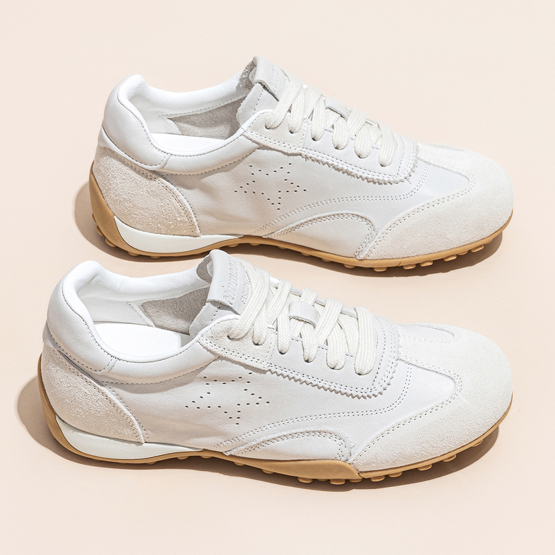 Original Export First-Layer Cowhide German Training Shoes for Women, 2026 Summer Genuine Leather Full Leather Height-Increasing Breathable Casual White Shoes Original Export First-Layer Cowhide German Training Shoes for Women, 2026 Summer Genuine Leather Full Leather Height-Increasing Breathable Casual White Shoes