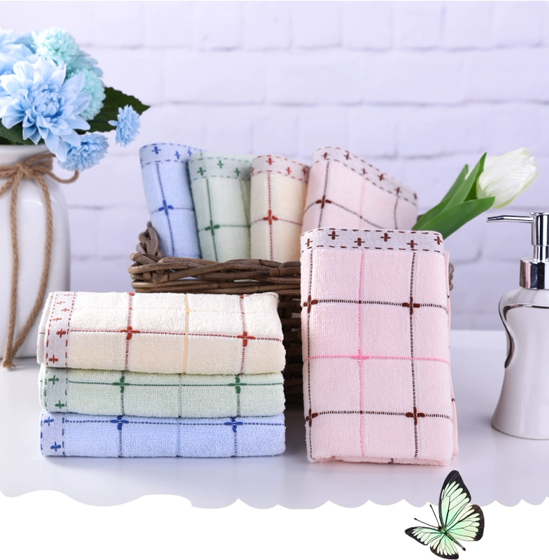 Khăn bông vàng, khăn mặt đa sắc tố cotton, giá cả phải chăng, thấm nước và bền, nhóm mua phúc lợi công ty - Khăn tắm / áo choàng tắm