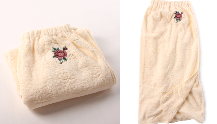 [Mua 1 tặng 1 mũ tắm miễn phí] số vàng cotton nữ váy tắm thêu áo choàng tắm áo choàng tắm thấm nước khăn tắm hấp - Khăn tắm / áo choàng tắm khăn tắm cao cấp