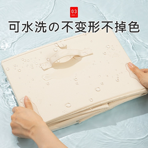 Японский ящик для хранения для домашнего использования, ткань, складная коробка для хранения