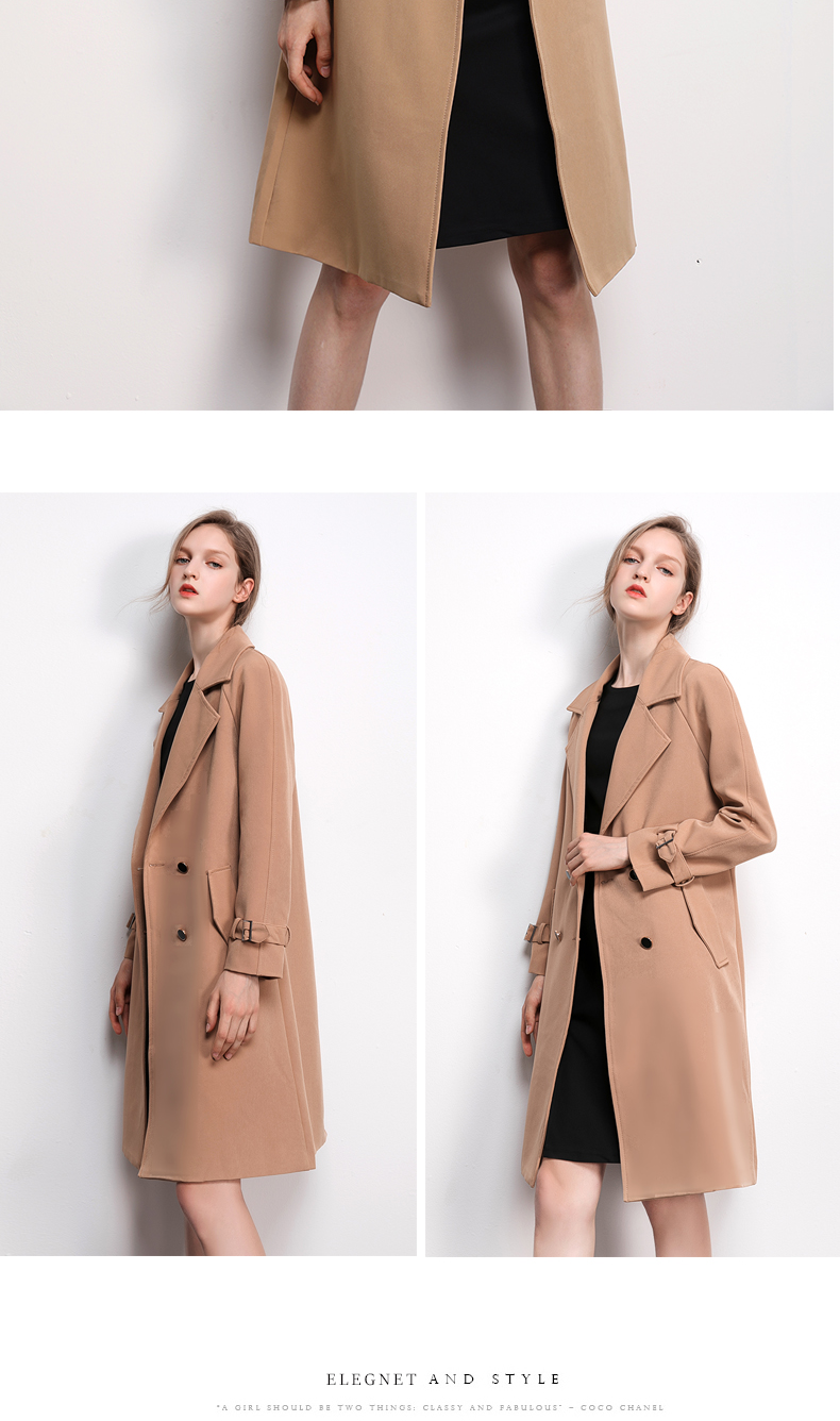 Trench pour femme ZHUO LIANFEI en Polyester - Ref 3227814 Image 11