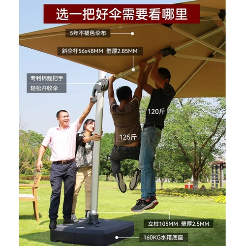 Дорожный зонтик для беседки, металлическая вилла, квадратная уличная лампочка на солнечной энергии, алюминиевый сплав, защита от солнца